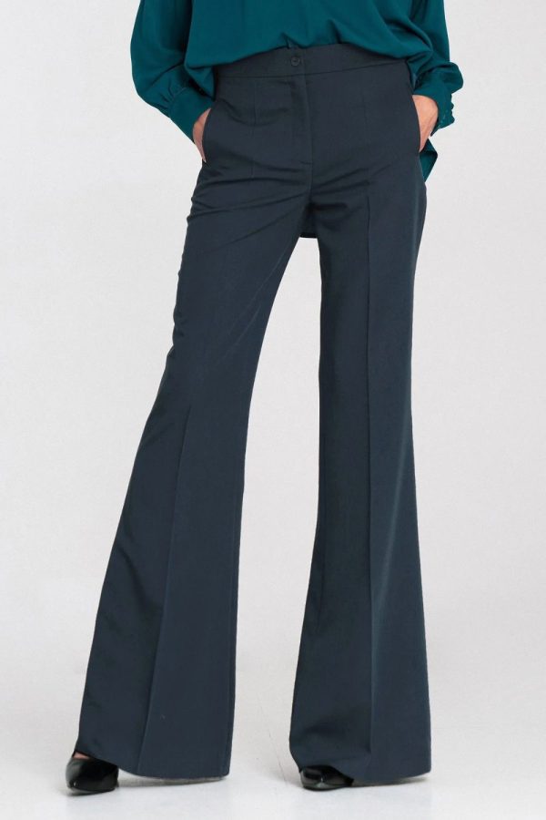 navy blue Women trousers model 219778 Nife