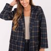 navy blue Jacket model 220031 Italy Moda