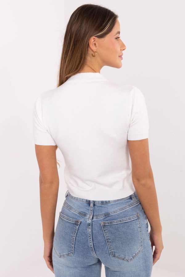 beige Short sleeve sweater model 220372 Factory Price
