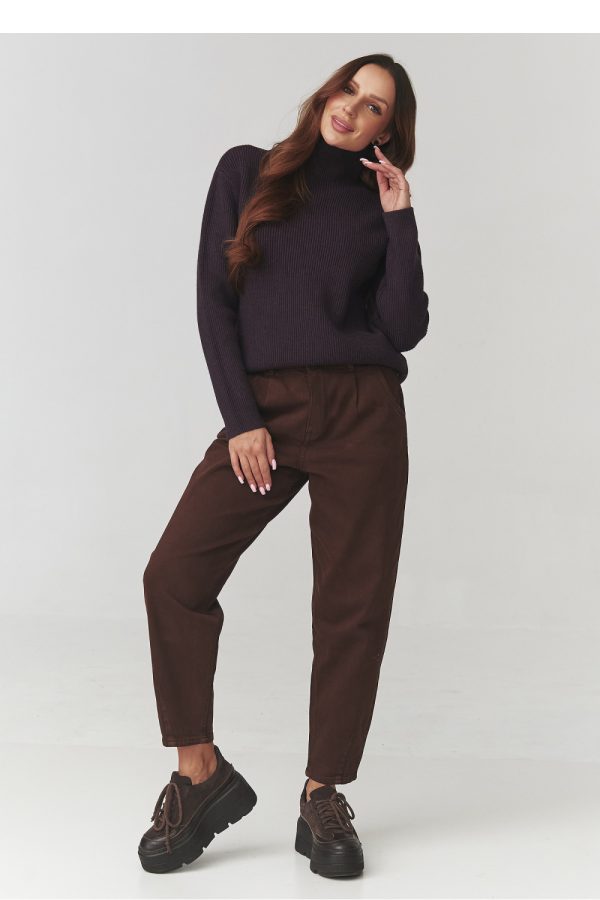 violet Turtleneck model 220773 Makadamia