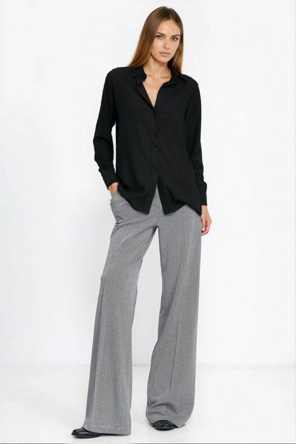 black Long sleeve shirt model 221217 Nife