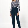 navy blue Women trousers model 221220 Nife