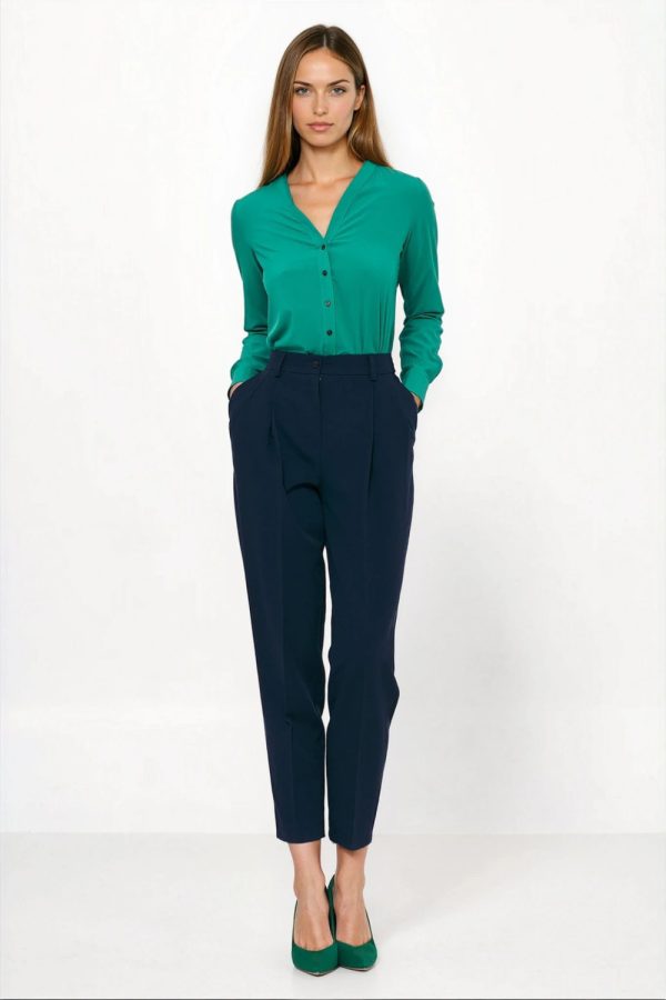 navy blue Women trousers model 221220 Nife