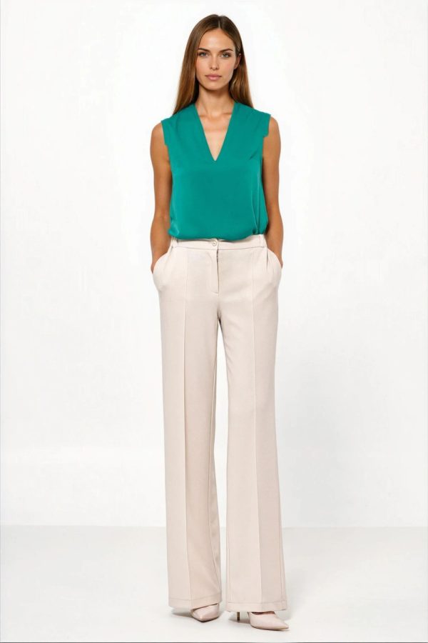 beige Women trousers model 221222 Nife
