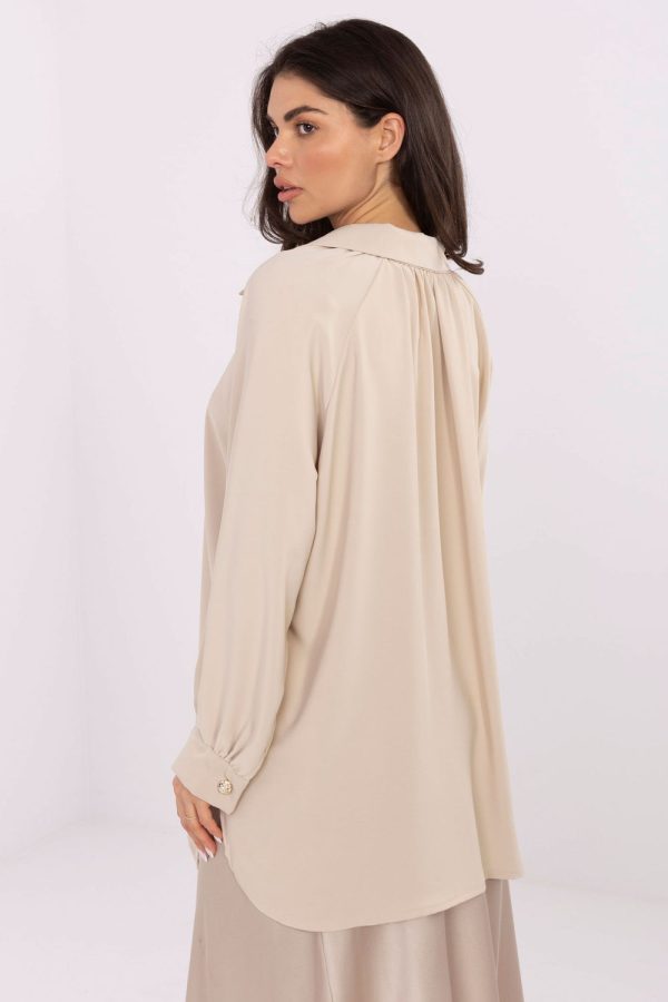 beige Long sleeve shirt model 221396 Factory Price
