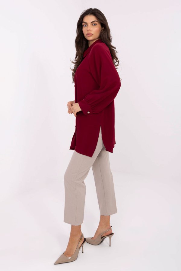 red Long sleeve shirt model 221398 Factory Price