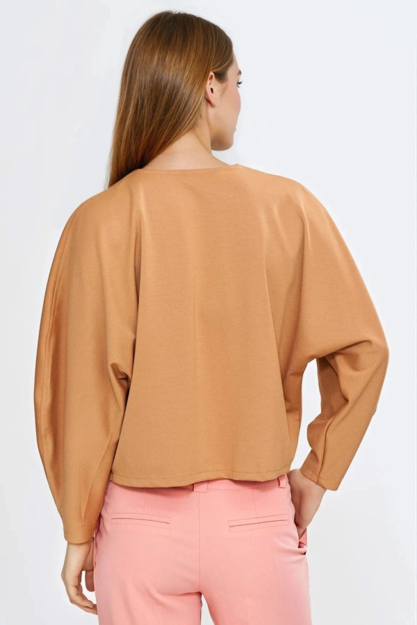 brown Blouse model 221719 Nife