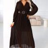 brown Cocktail dress model 221789 Numoco