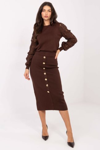 brown Skirt model 221852 Factory Price