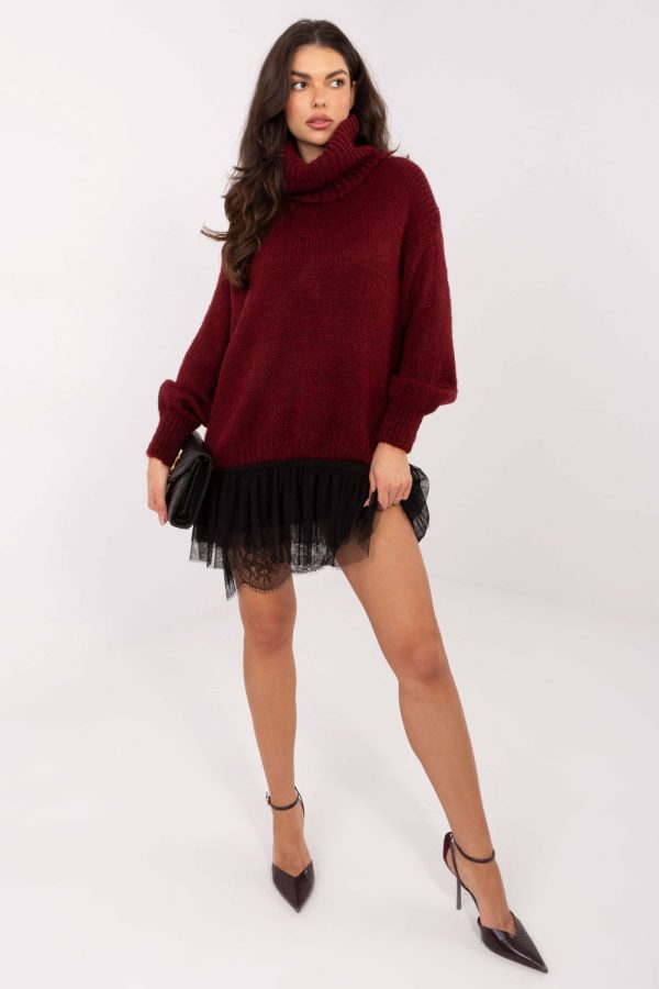 red Turtleneck model 221854 Factory Price