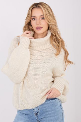 1105329 beige Turtleneck model 221856 Factory Price