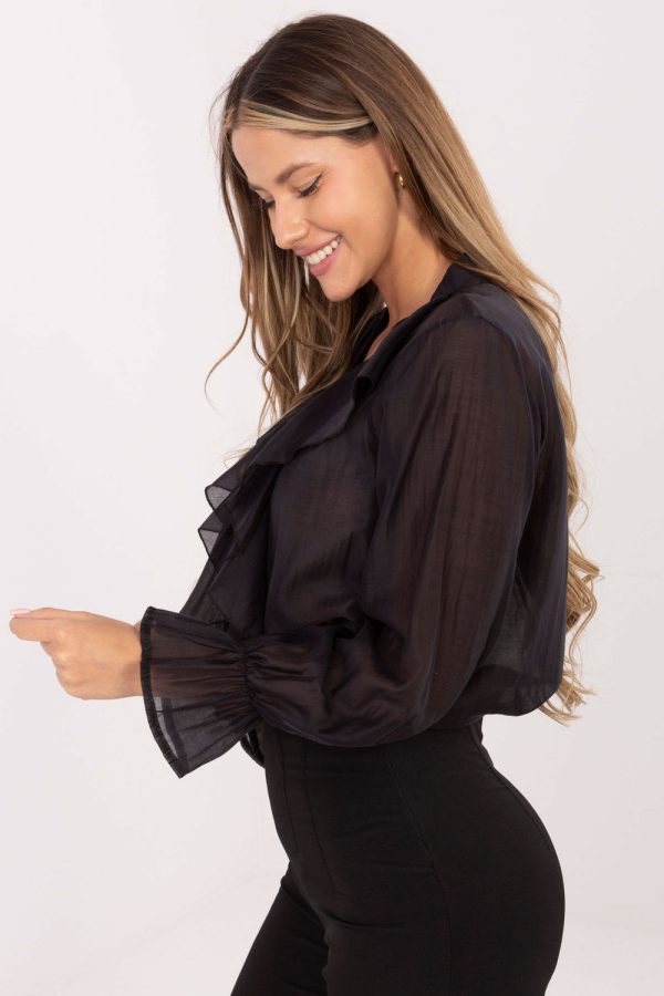 black Long sleeve shirt model 221870 Factory Price
