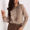 beige Long sleeve shirt model 221873 Factory Price