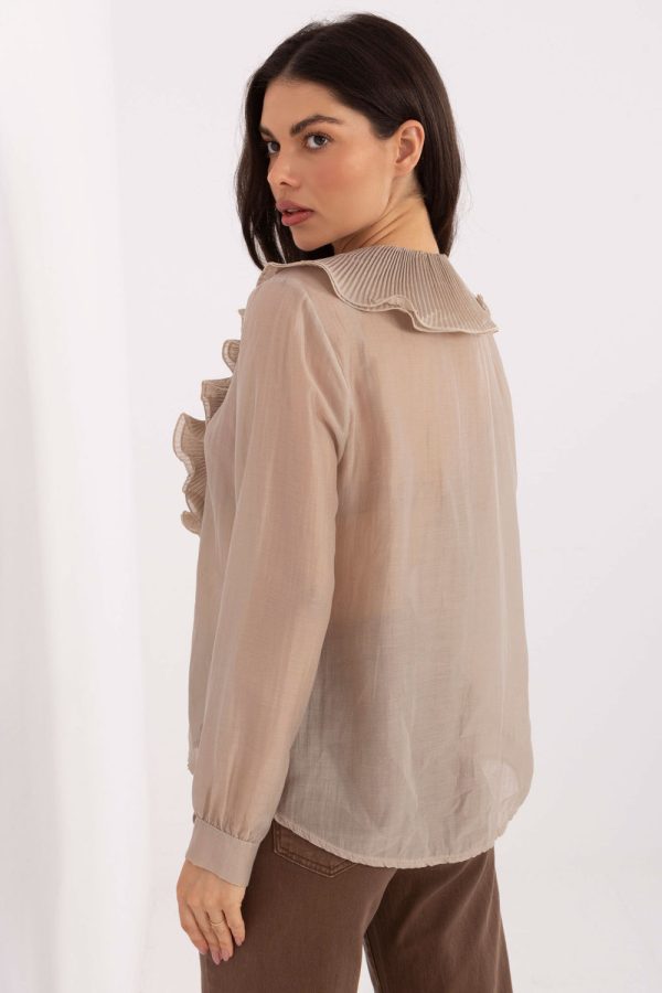 beige Long sleeve shirt model 221873 Factory Price