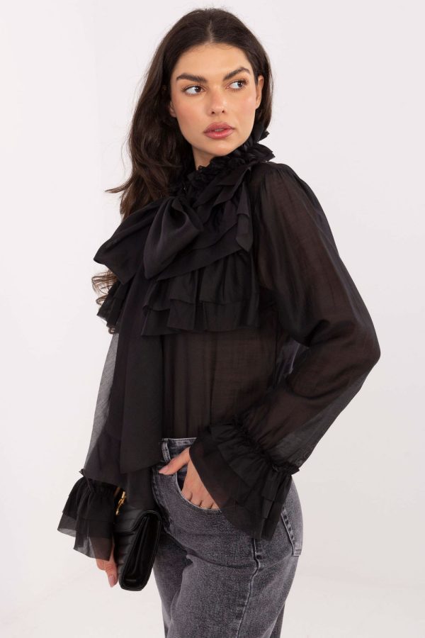 black Long sleeve shirt model 221877 Factory Price