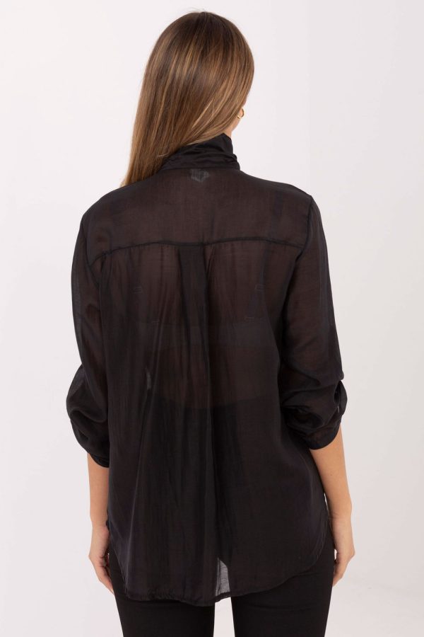 black Long sleeve shirt model 221889 Factory Price