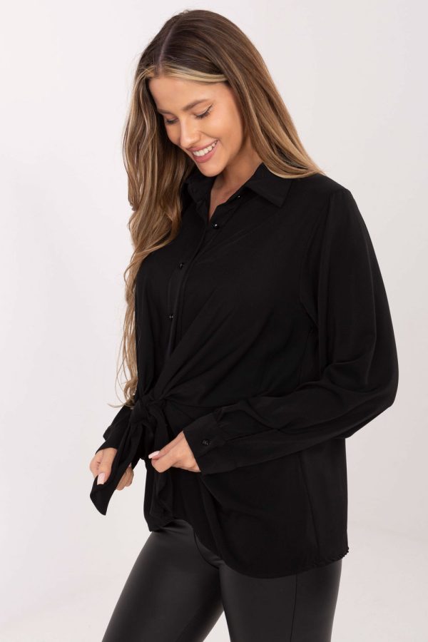 black Long sleeve shirt model 221890 Factory Price