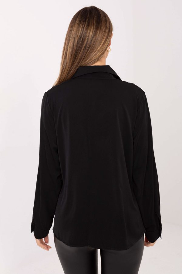 black Long sleeve shirt model 221890 Factory Price