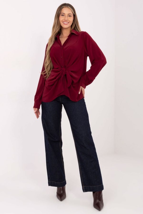 red Long sleeve shirt model 221893 Factory Price