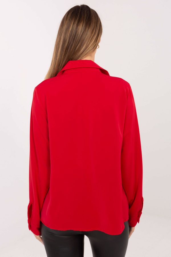 red Long sleeve shirt model 221894 Factory Price
