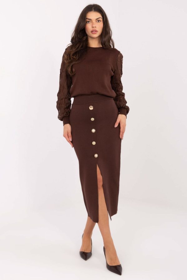 brown Skirt model 221848 Factory Price