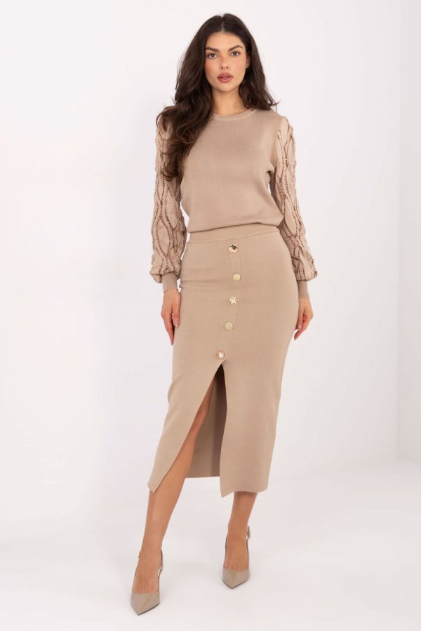 beige Skirt model 221849 Factory Price