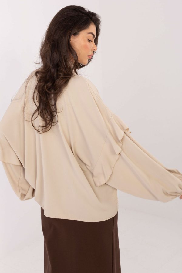 beige Long sleeve shirt model 222075 Factory Price