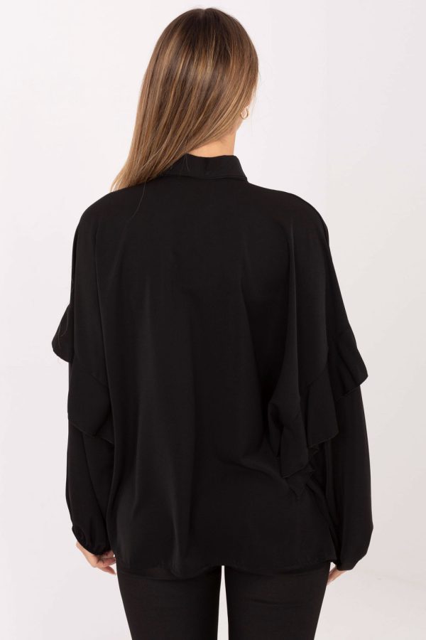 black Long sleeve shirt model 222077 Factory Price