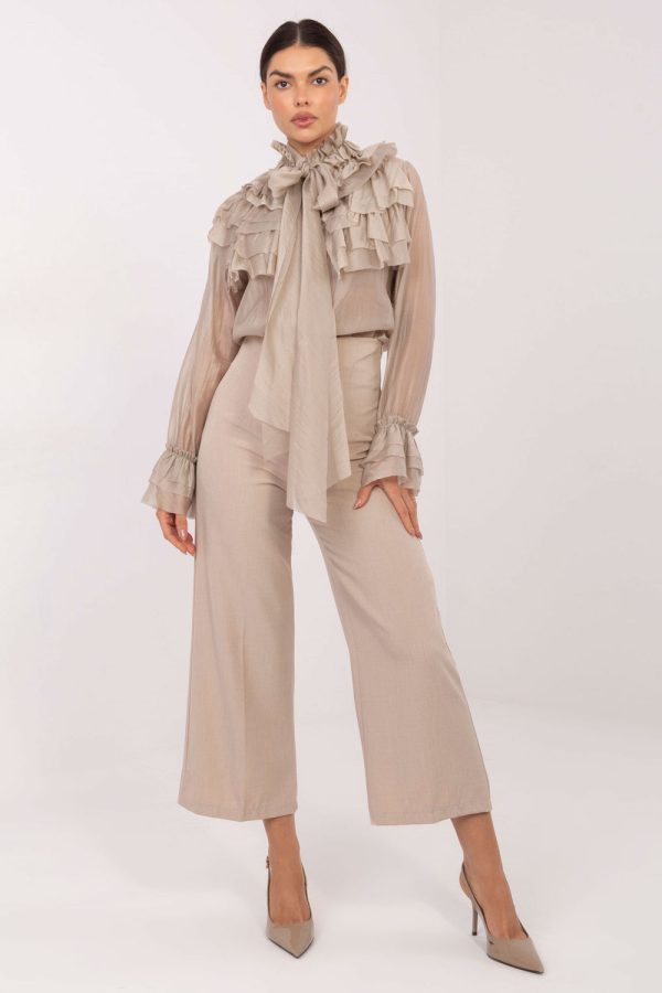 beige Long sleeve shirt model 222081 Factory Price