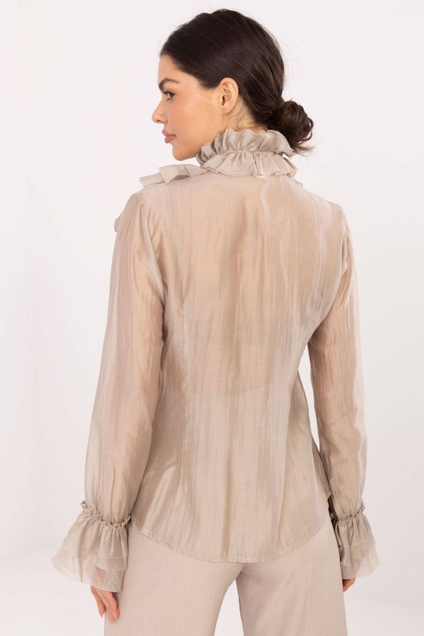 beige Long sleeve shirt model 222081 Factory Price