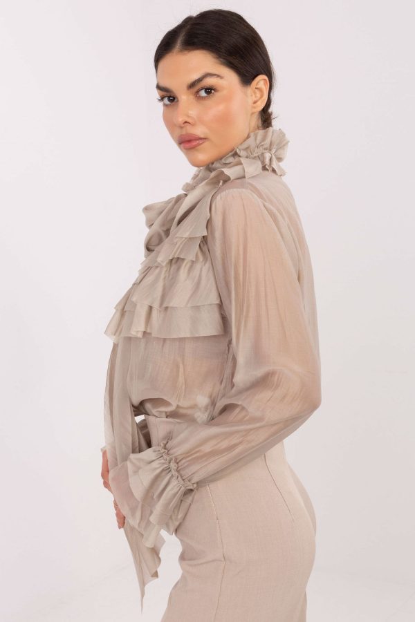 beige Long sleeve shirt model 222081 Factory Price