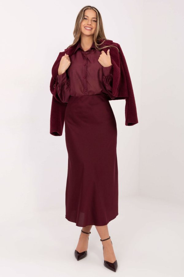 red Long sleeve shirt model 222087 Factory Price