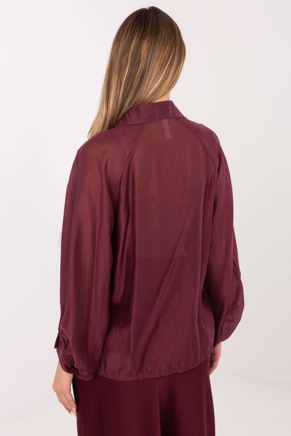 red Long sleeve shirt model 222087 Factory Price
