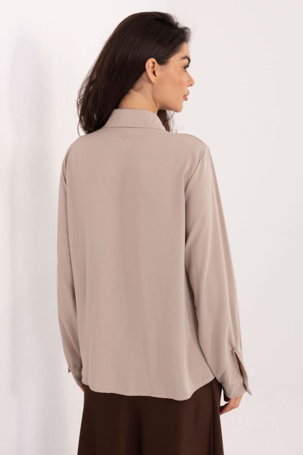 beige Long sleeve shirt model 222116 Factory Price