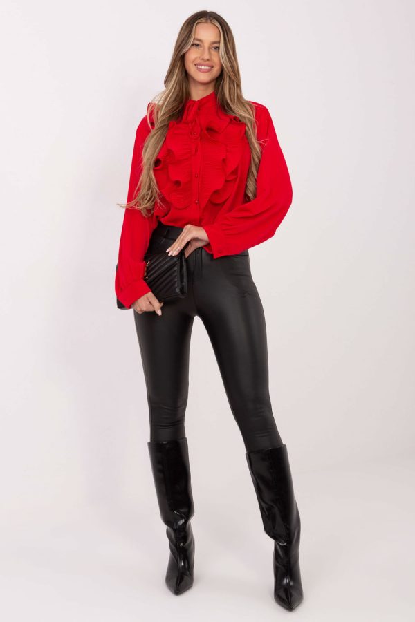 red Long sleeve shirt model 222125 Factory Price