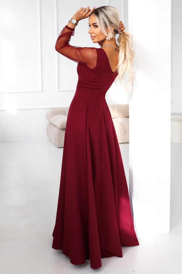 red Long dress model 222146 Numoco