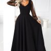 black Long dress model 222147 Numoco