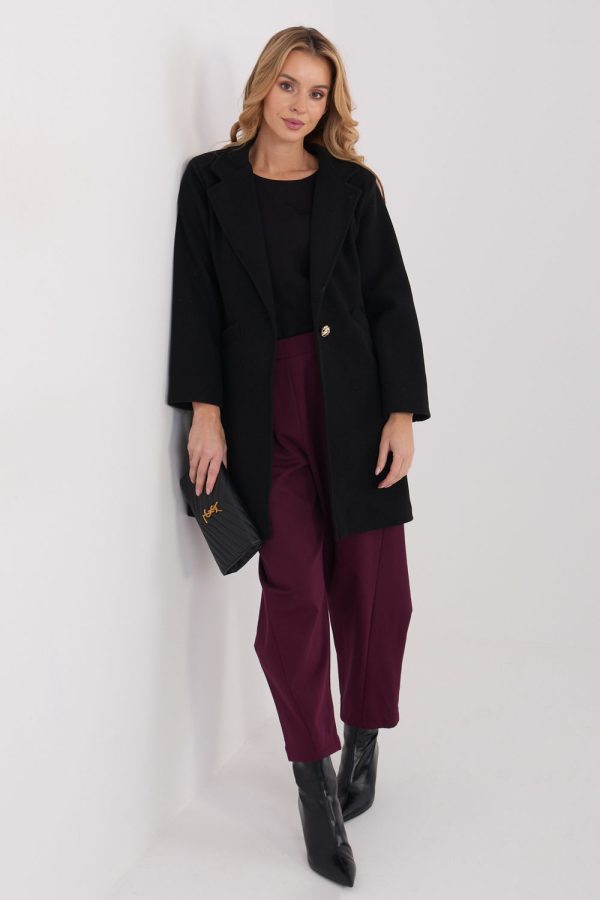 black Coat model 222159 Italy Moda
