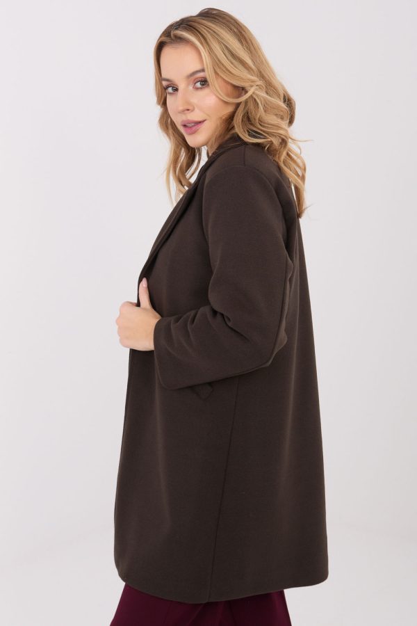 brown Coat model 222160 Italy Moda