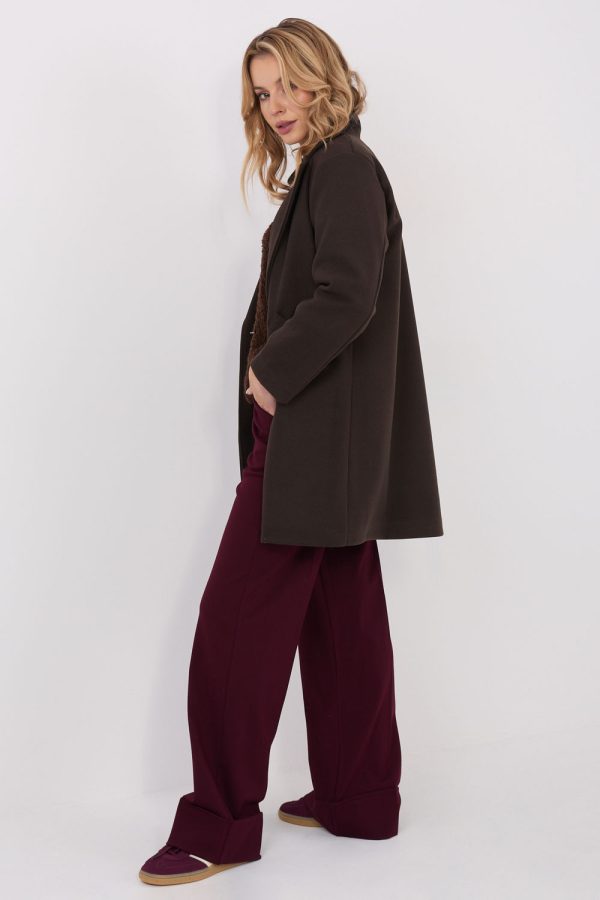 brown Coat model 222160 Italy Moda