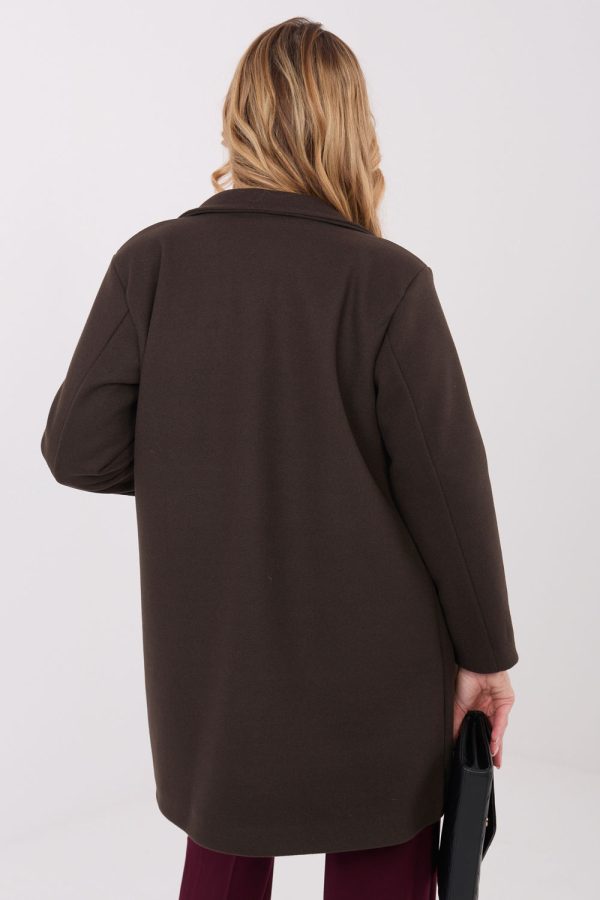 brown Coat model 222160 Italy Moda