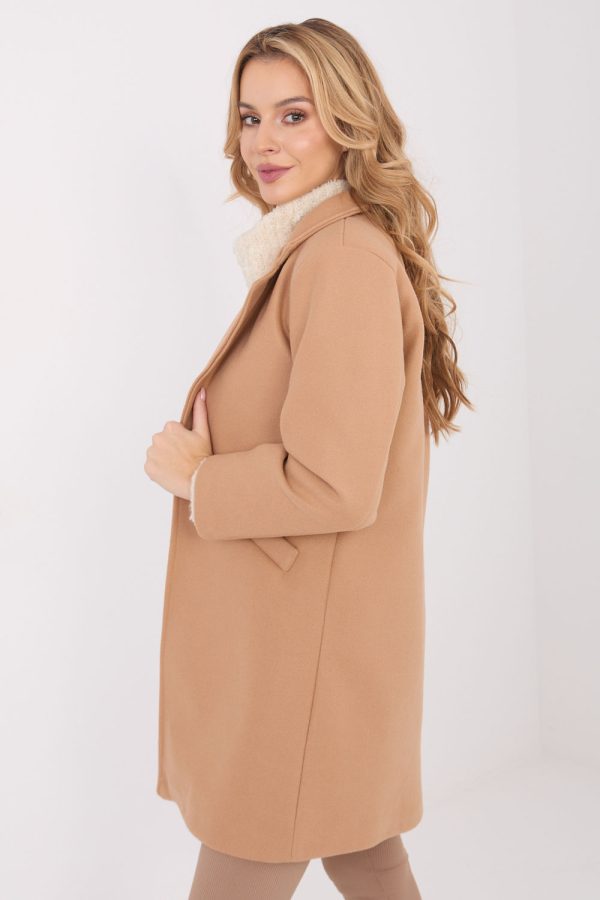 brown Coat model 222164 Italy Moda
