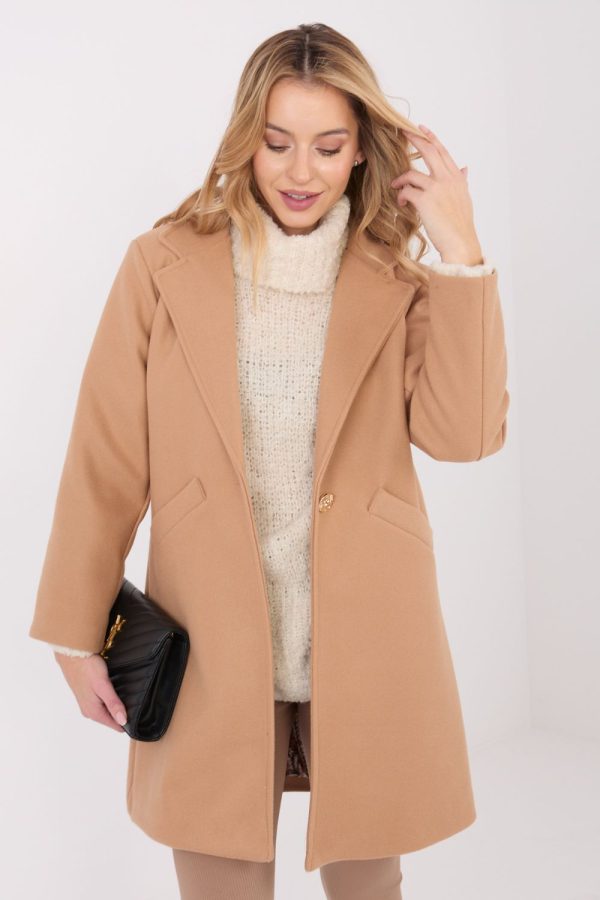 brown Coat model 222164 Italy Moda