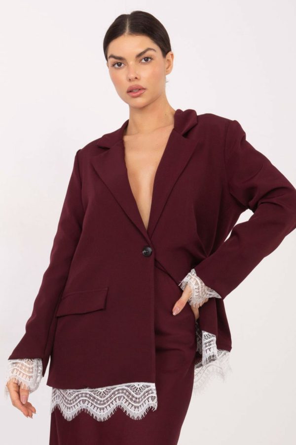 red Jacket model 222184 Italy Moda