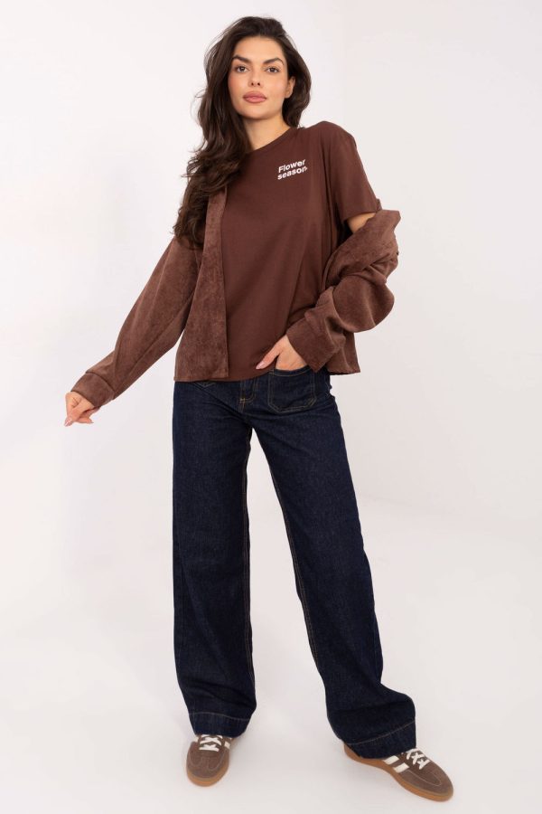 brown Long sleeve shirt model 222387 Sublevel