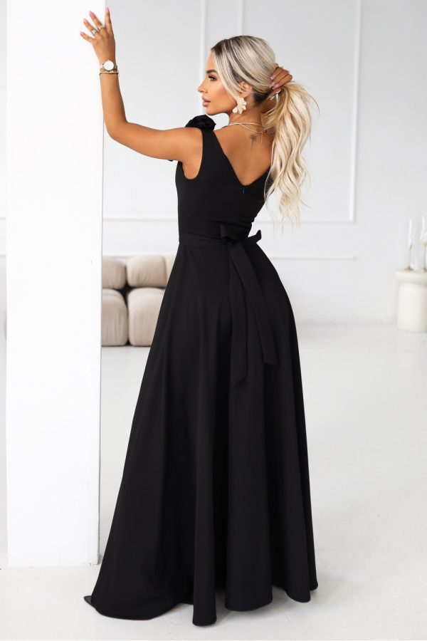 black Long dress model 222461 Numoco