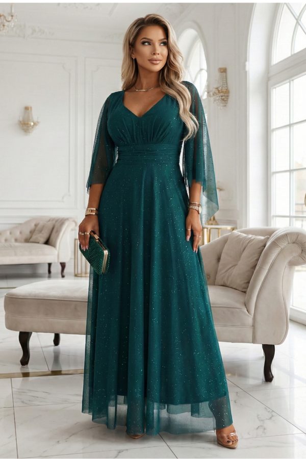 green Long dress model 222464 Numoco