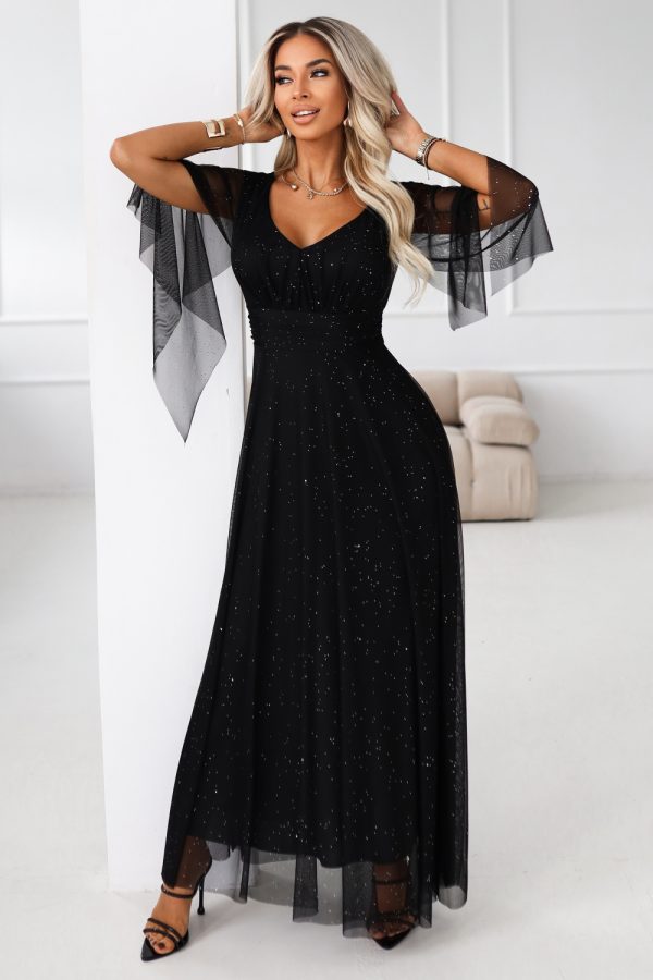 black Long dress model 222465 Numoco