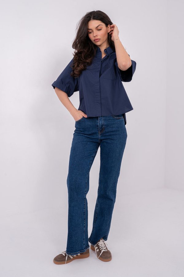 navy blue Short sleeve shirt model 222547 Sublevel