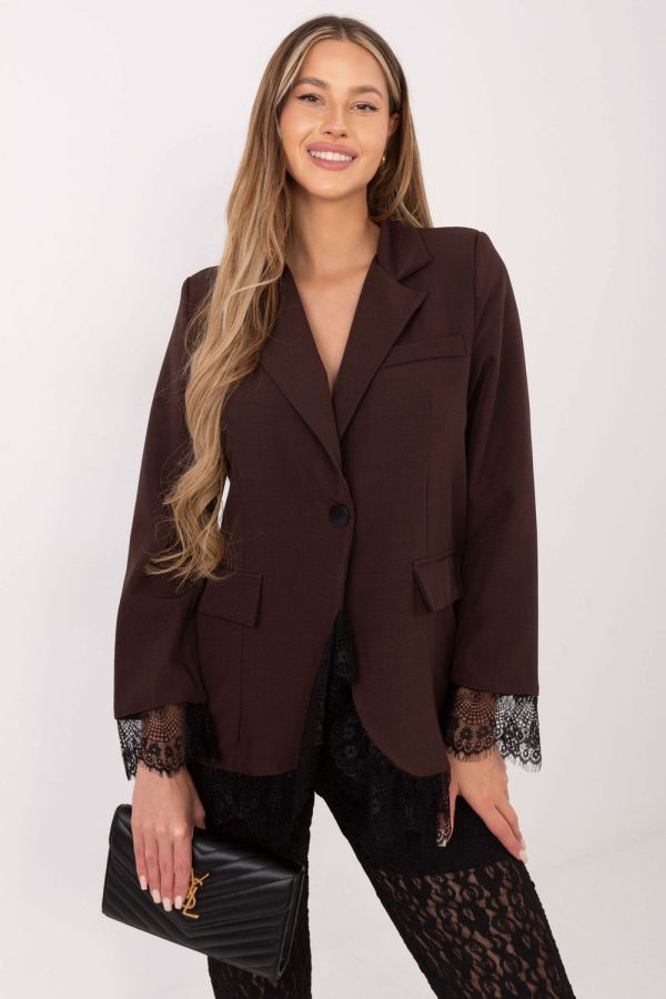 brown Jacket model 222785 Italy Moda